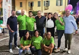 Gli ammnistratori comunali con i componenti del comitato Fitwalking e il presidente di Assoimpre Busca  durante la serata di 